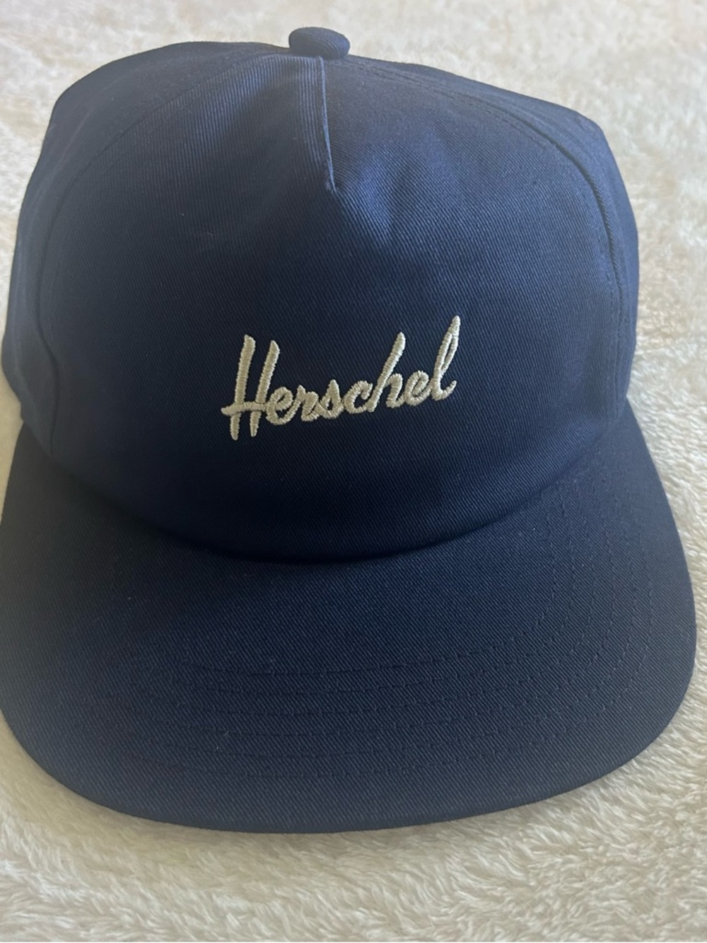 Herschel Navy and Red Interior Logo Cap
